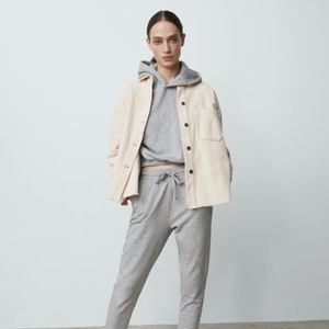 ZARA Short Corduroy Overshirt With Pocket